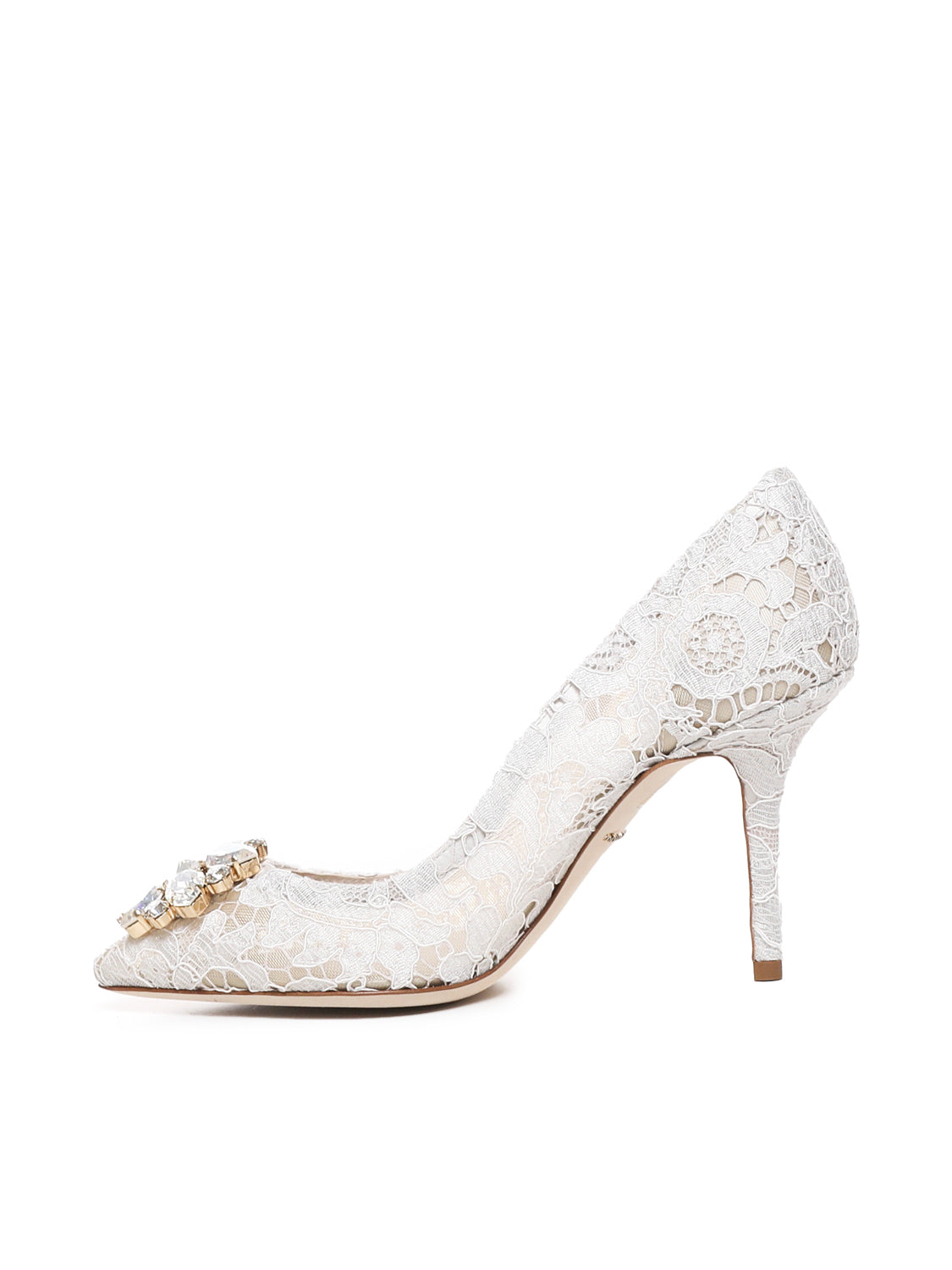 Dolce & Gabbana With Heel White Co+pa+se+vi