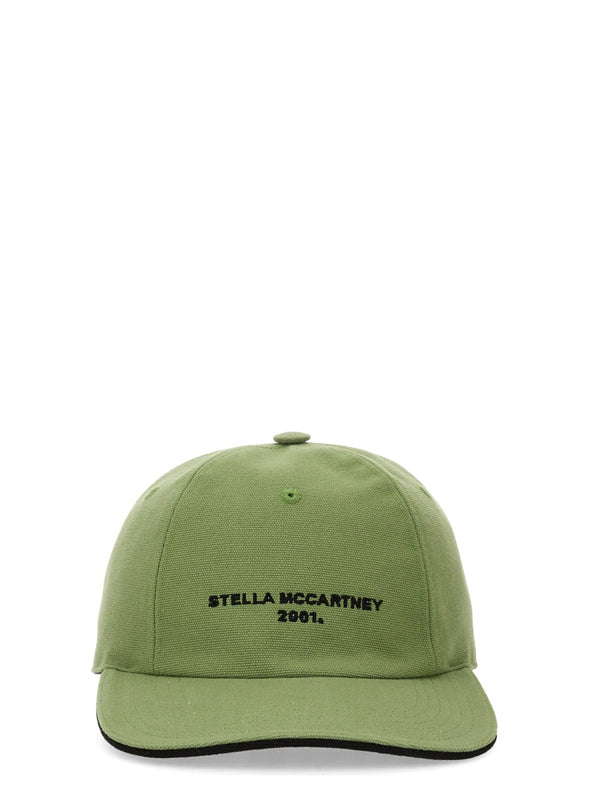 Baseball Hat With Logo Embroidery Brown Cotton Acrylic