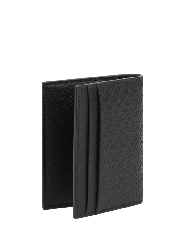 Billfold Card Holder Black Calf Leather Umbrellas