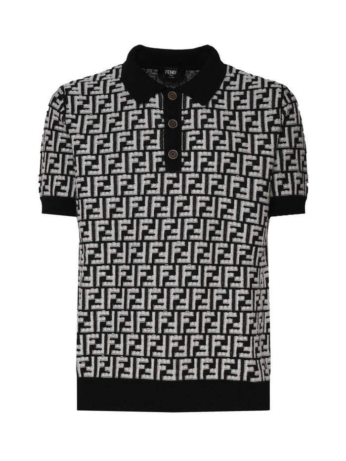 Fendi T-Shirts And Polos Black