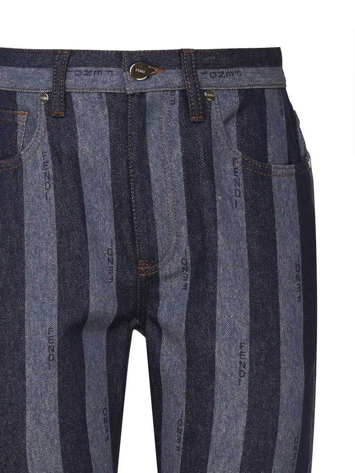 Fendi Jeans Blue Cotton