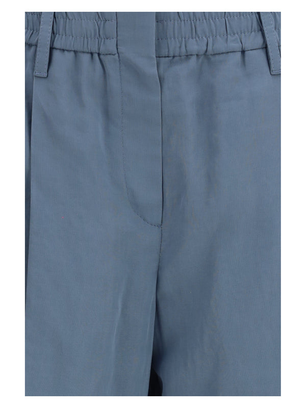 Track Pants Sartorial Artic Blue Cotton Trousers
