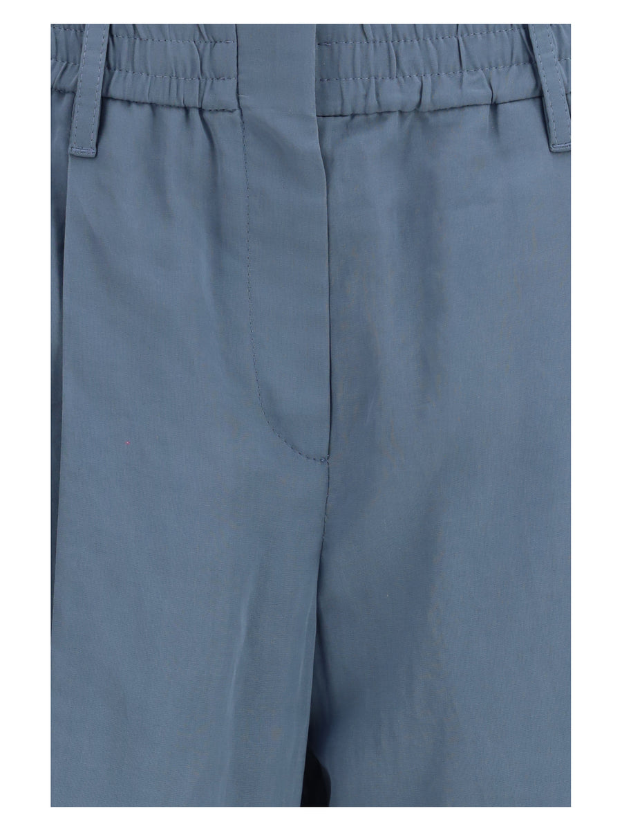 Track Pants Sartorial Artic Blue Cotton Trousers
