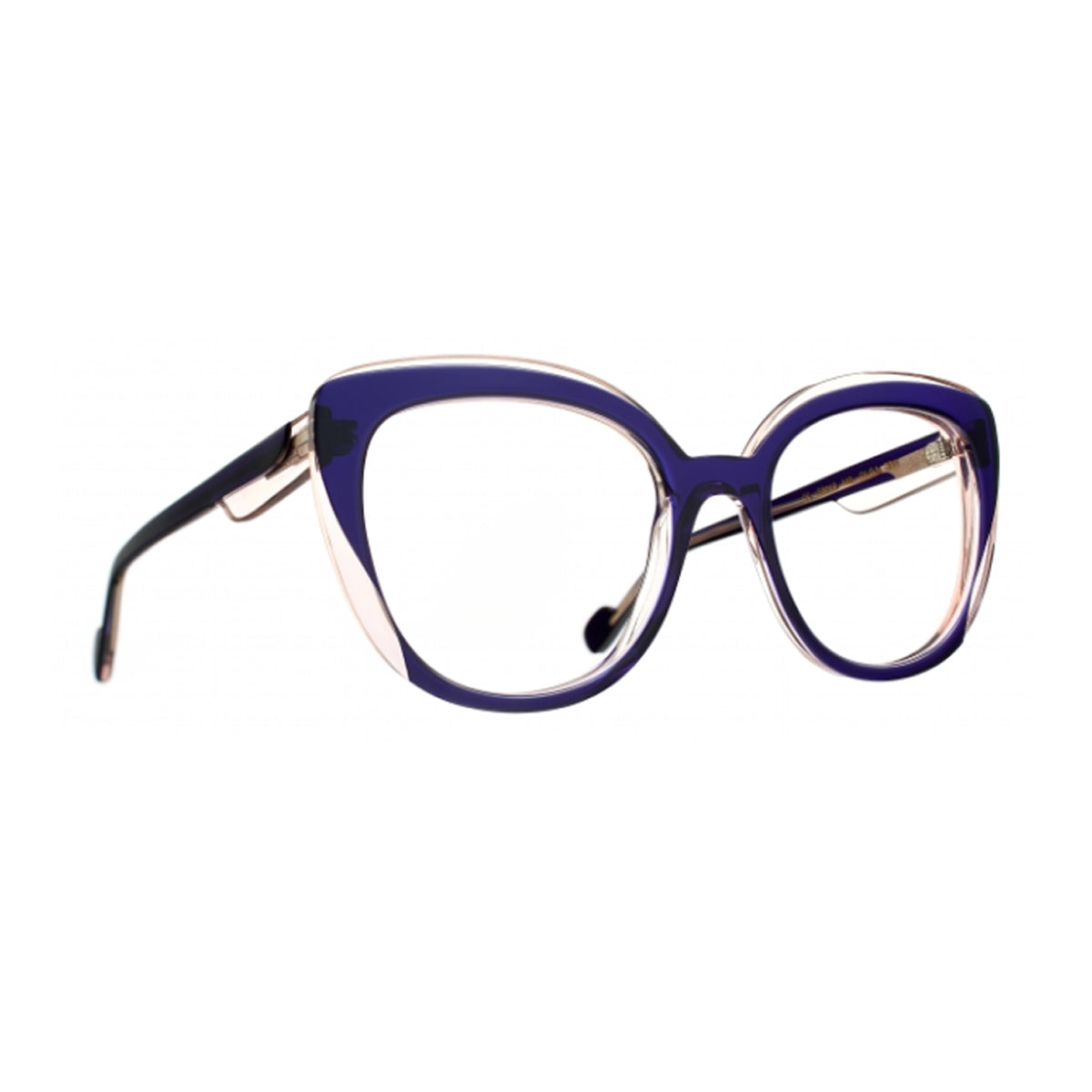 Caroline Abram Olga 771 Blue Peach Pink Blu Acetate Occhiali Da Vista