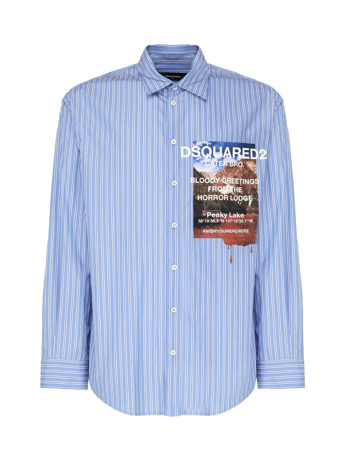 Dsquared2 Shirts Light Blue, White