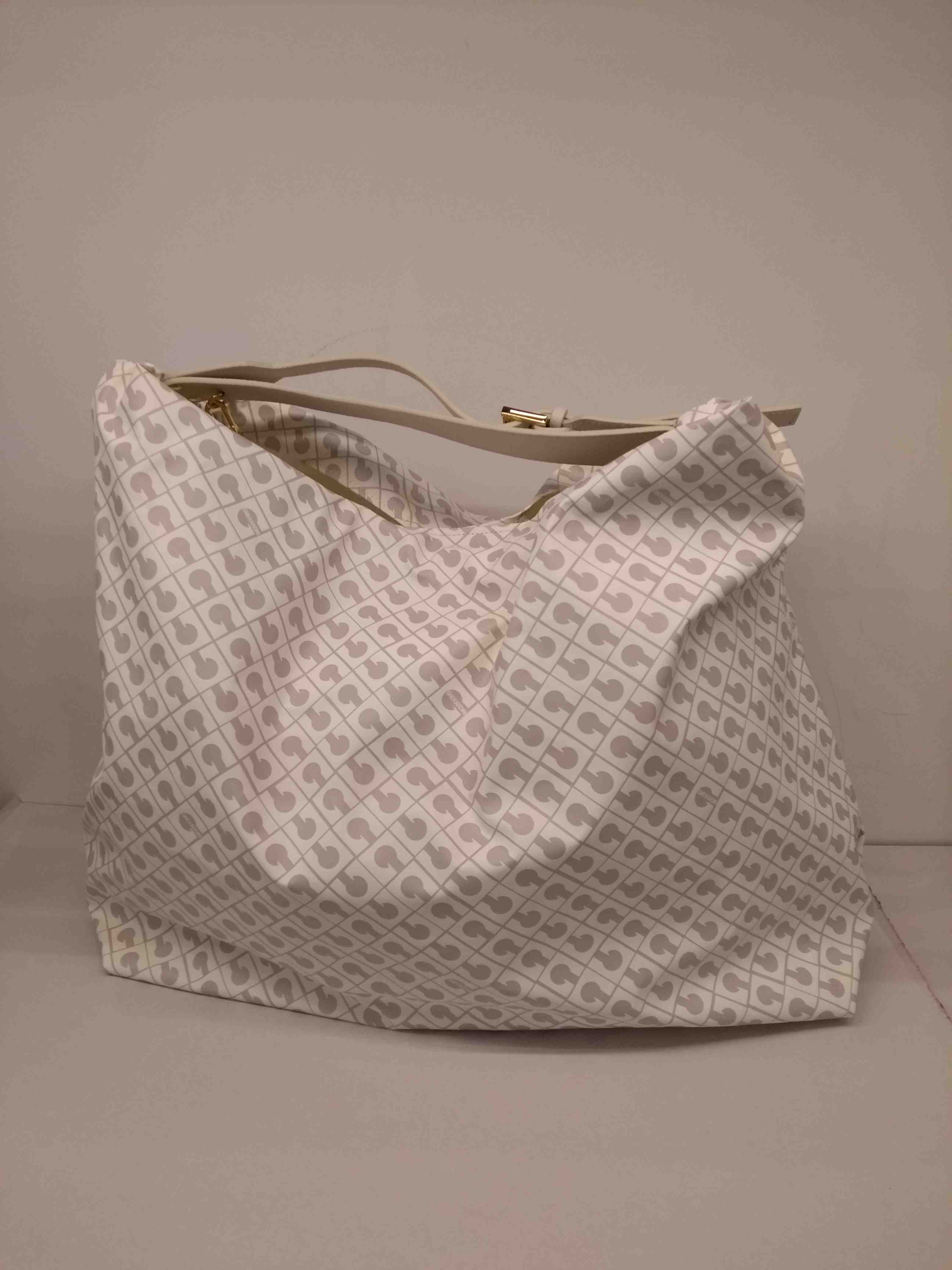 Softy Amazzonia White Leather Farbic Bag