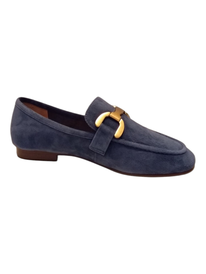 Leather Blue Calf Shoe