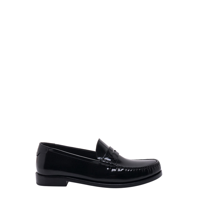 Saint Laurent Flat Shoes Black Pelle