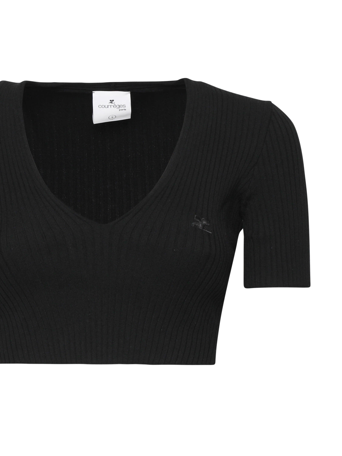 Courreges Top Black Cotton
