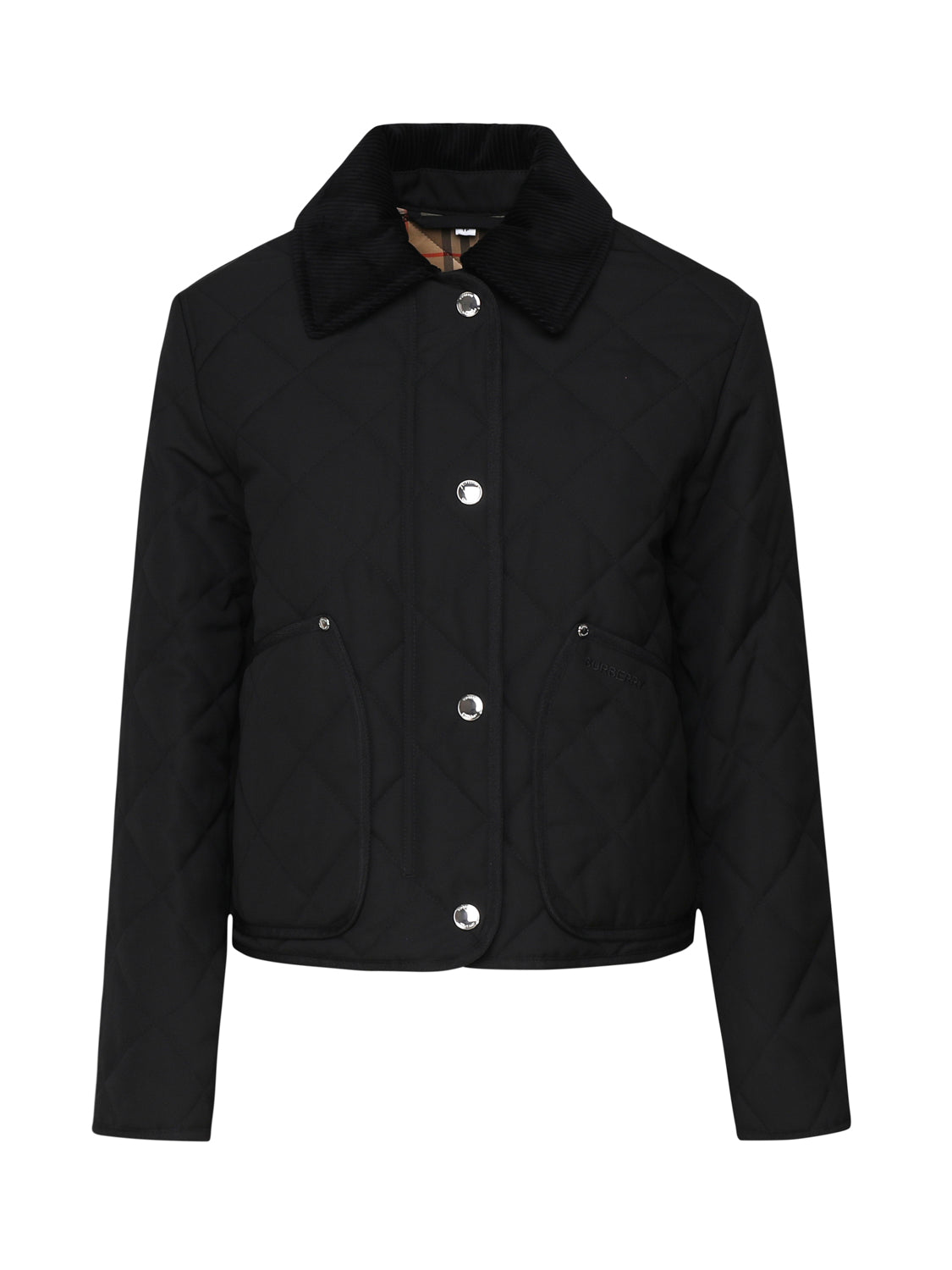 Burberry Coats Black Polyester