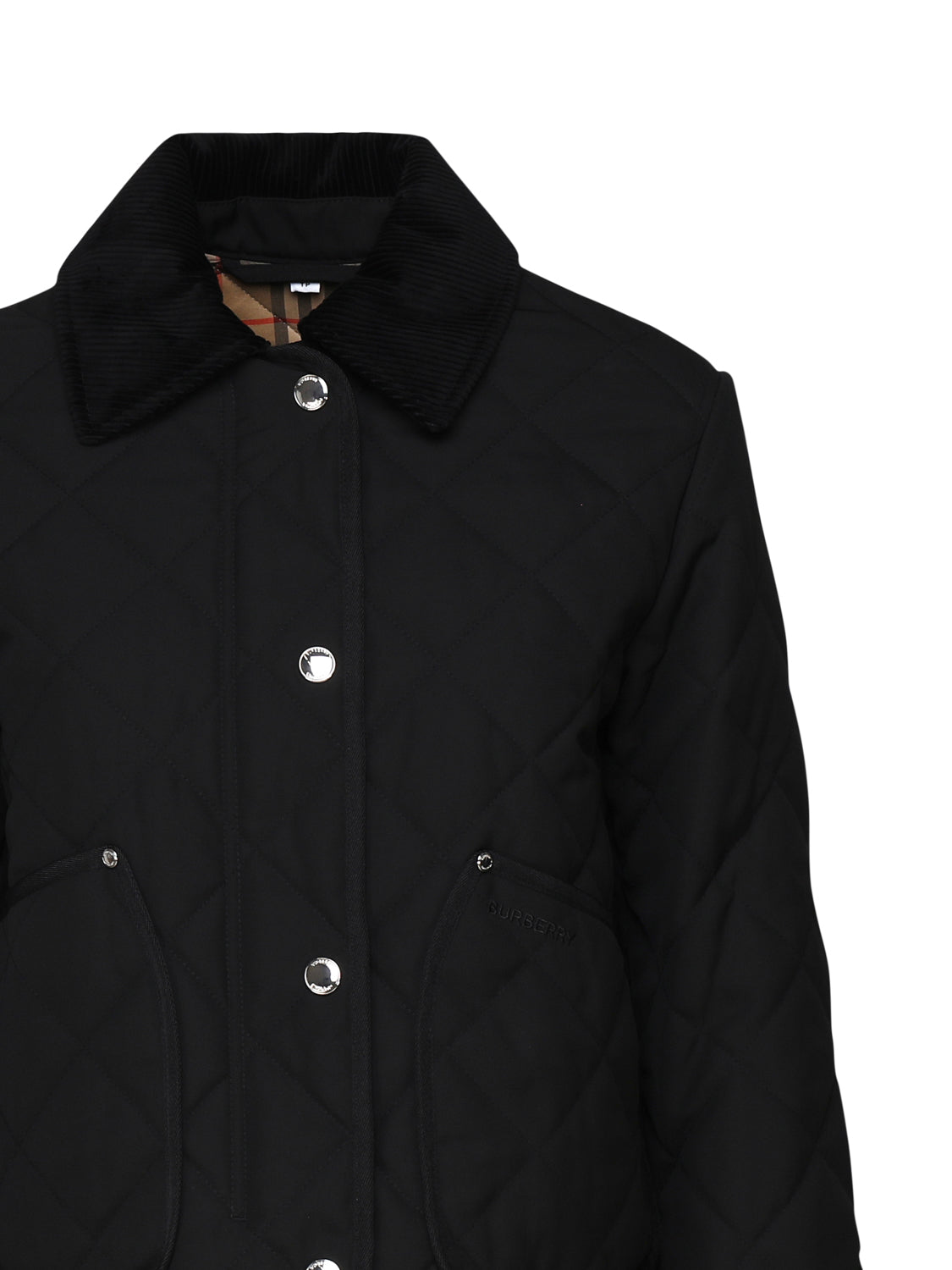 Burberry Coats Black Polyester