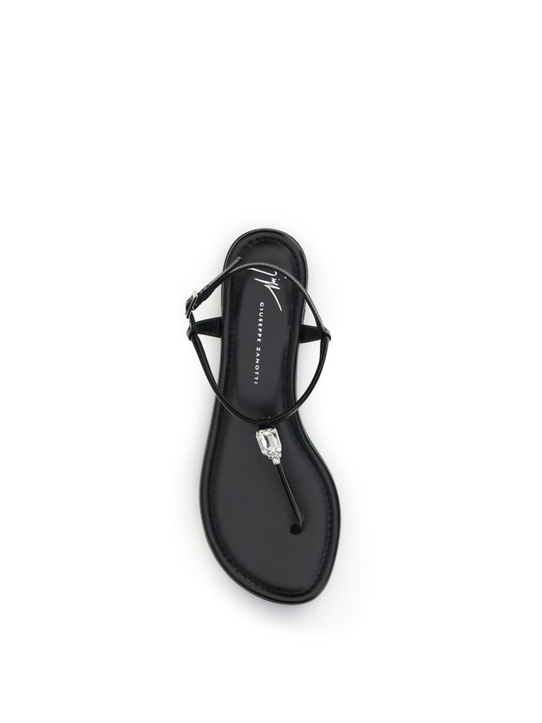 Sandals Pia Mizuki Black Leather Calf