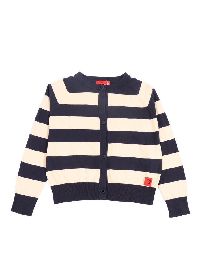 Knitwear Blue Cotton Crewneck
