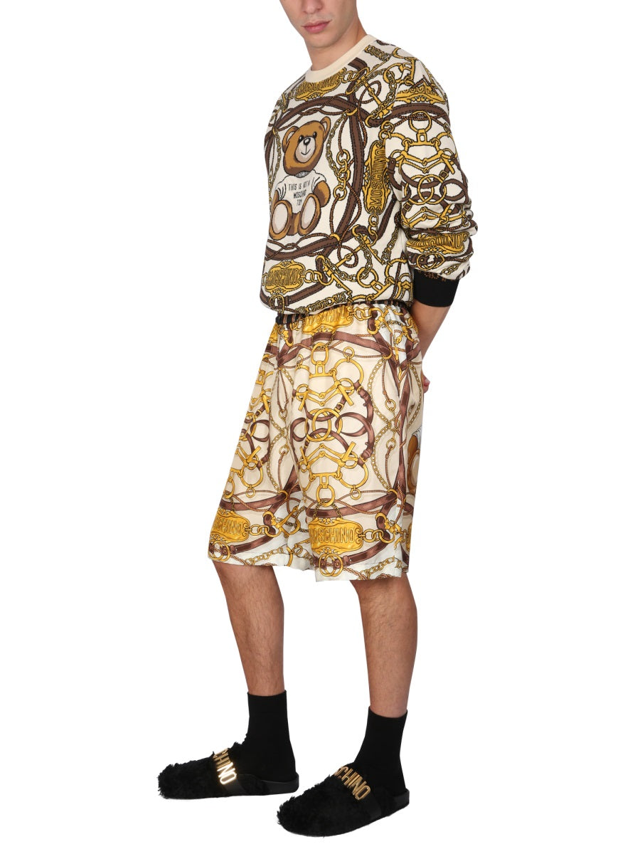 Teddy Bermuda Shorts Multicolour Silk