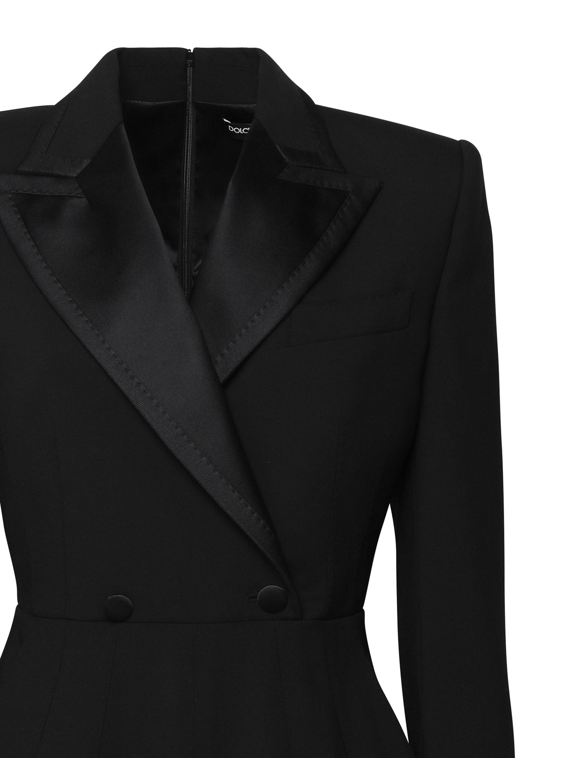 Dolce & Gabbana Dresses Black Wool Elastane