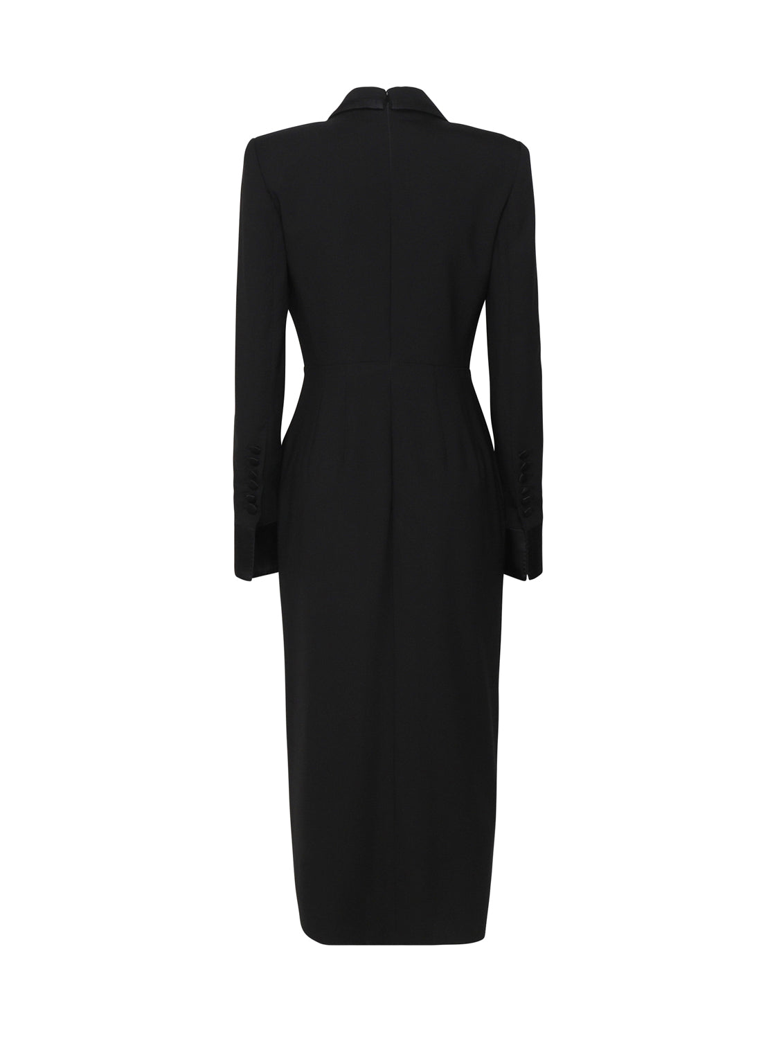 Dolce & Gabbana Dresses Black Wool Elastane