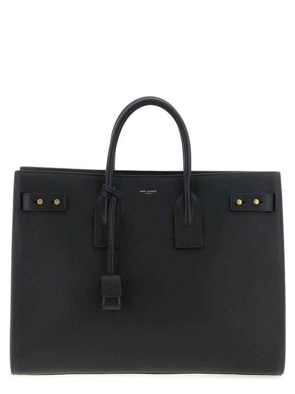 Saint Laurent Sac de Jour Top Handle Bag — Black
