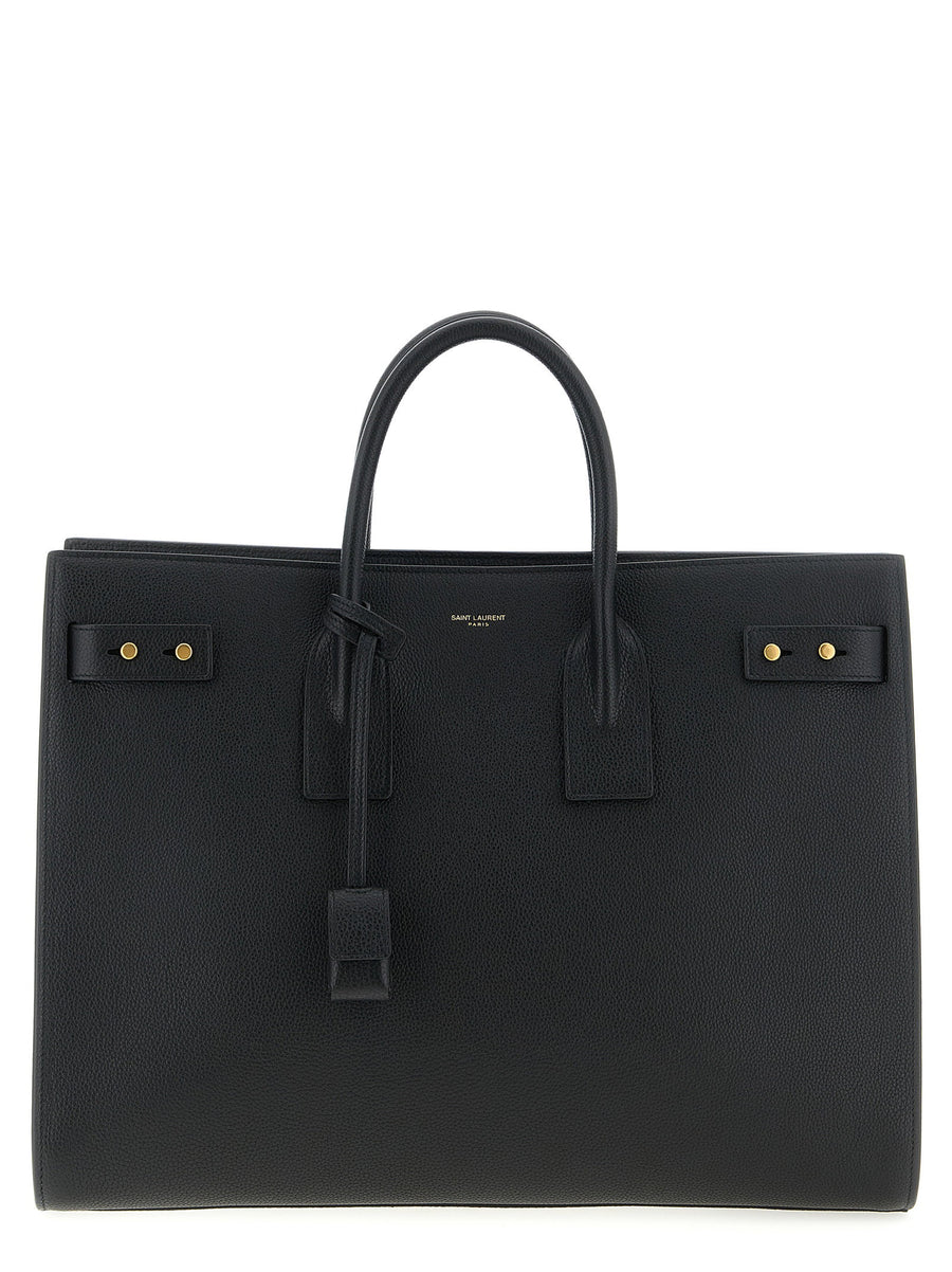 Saint Laurent Sac de Jour Top Handle Bag — Black