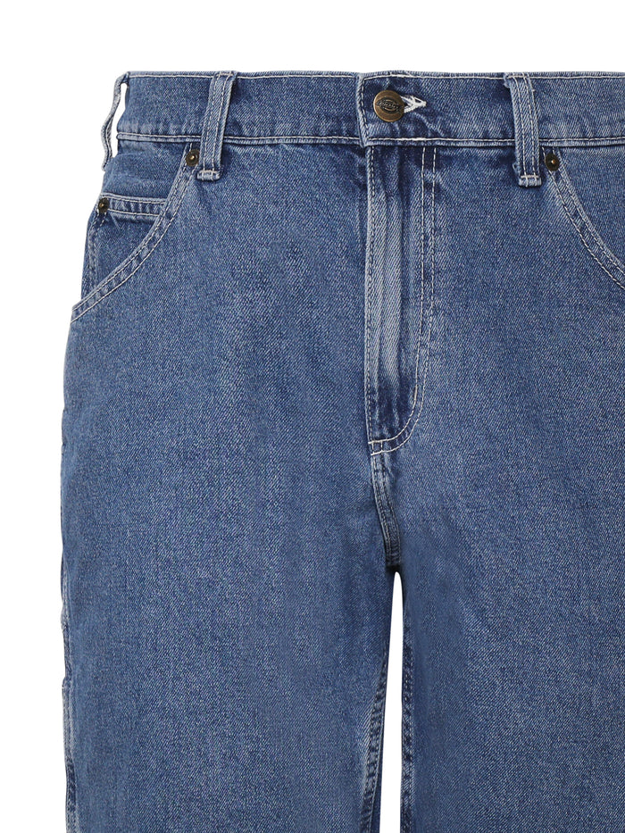 Dickies Shorts Blue Cotton Denim