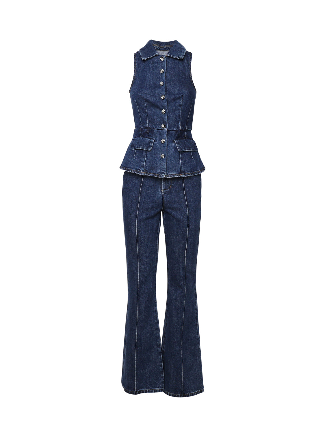 Self-Portrait Dresses Blue Denim