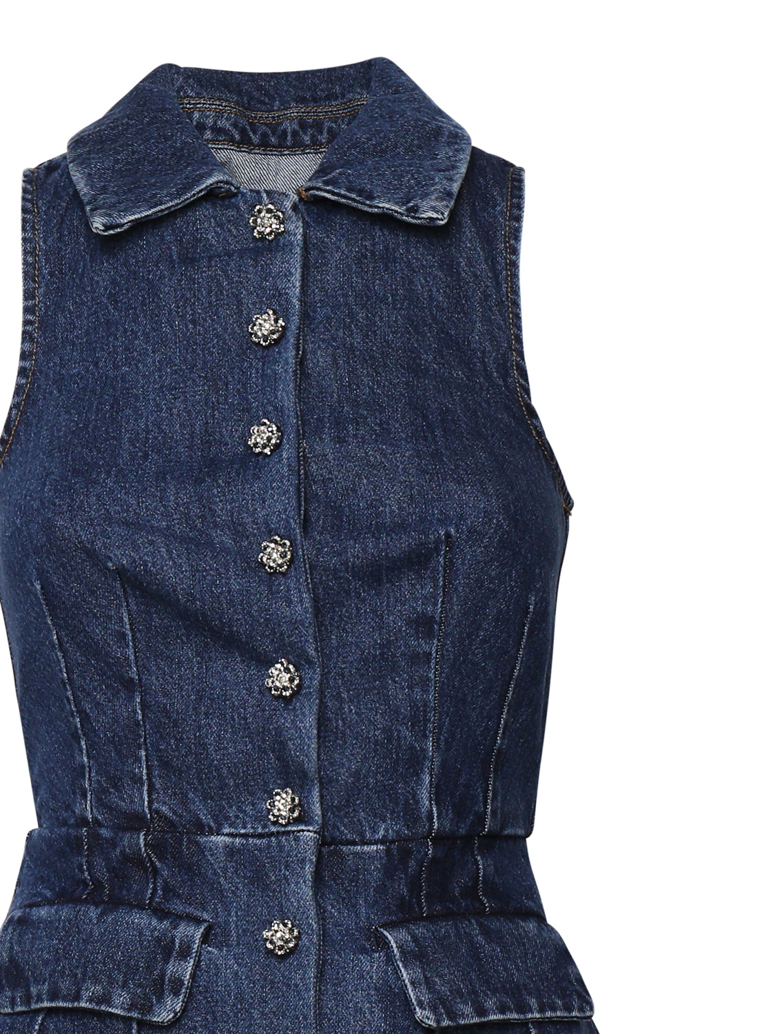 Self-Portrait Dresses Blue Denim