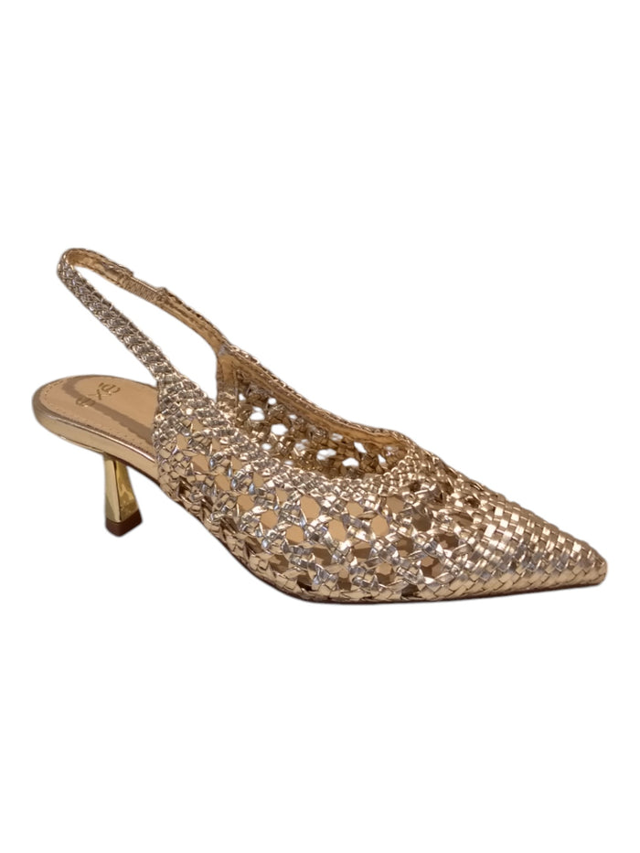 Selena 851 Intreccio Metallic Shoe