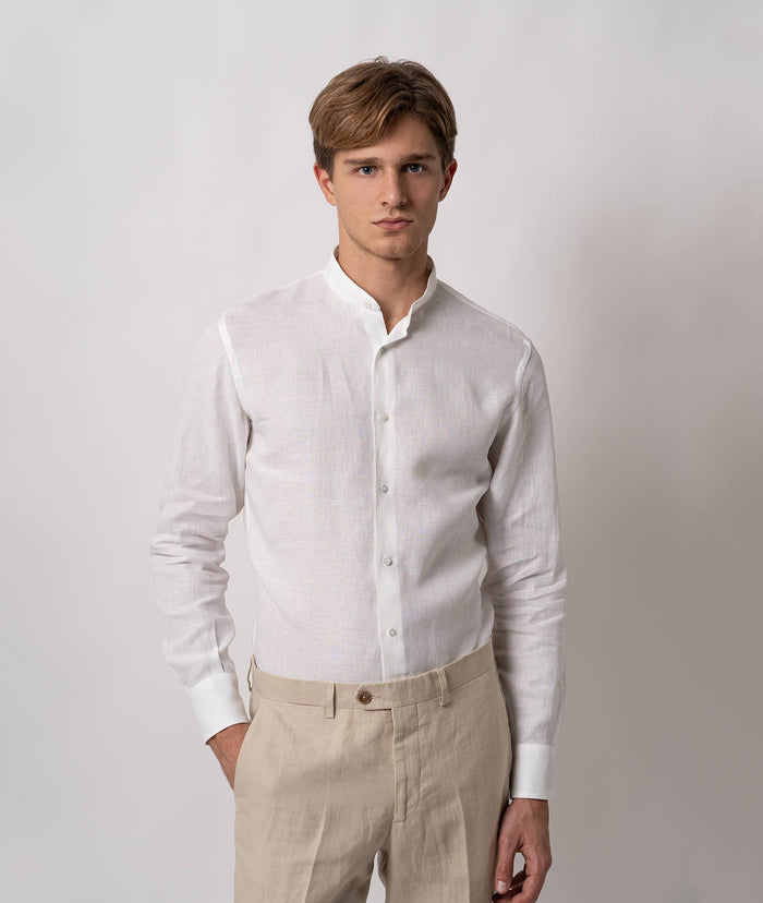 Casual Linen Shirt Kensington White Sport