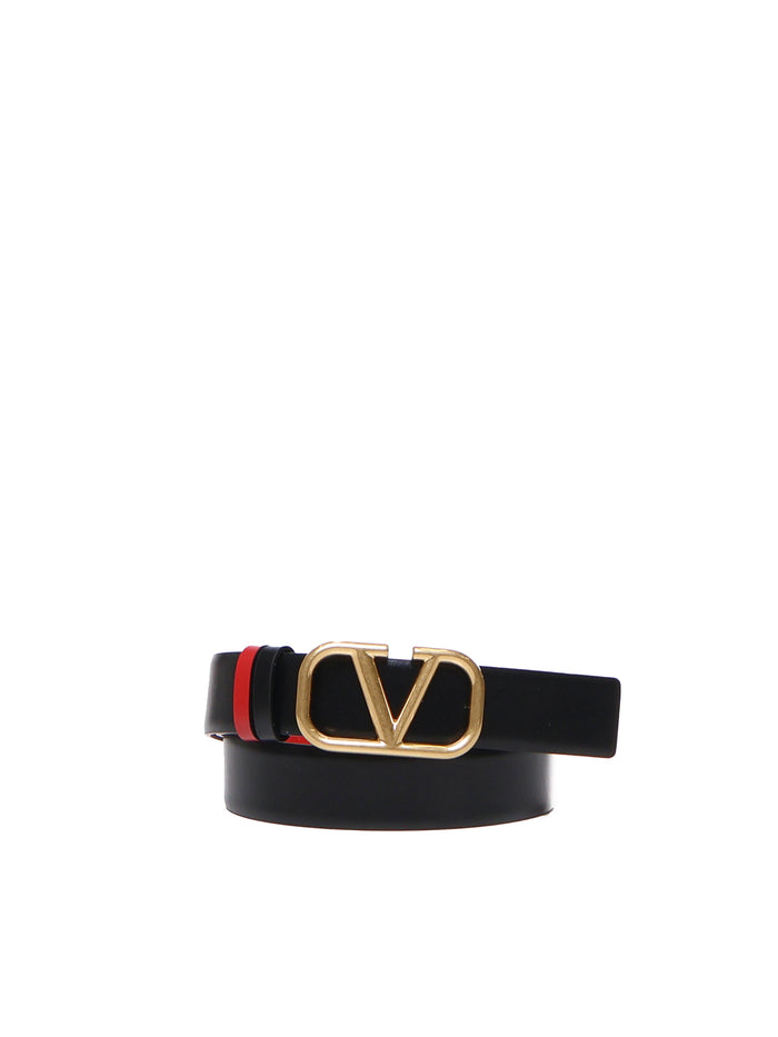 Valentino Garavani Belts Blak, Red