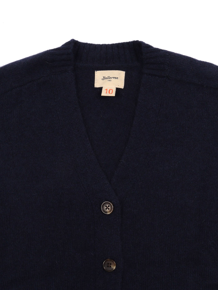 Gomp K1697u Knitwear Blue Polyamide Hair Wool Crewneck