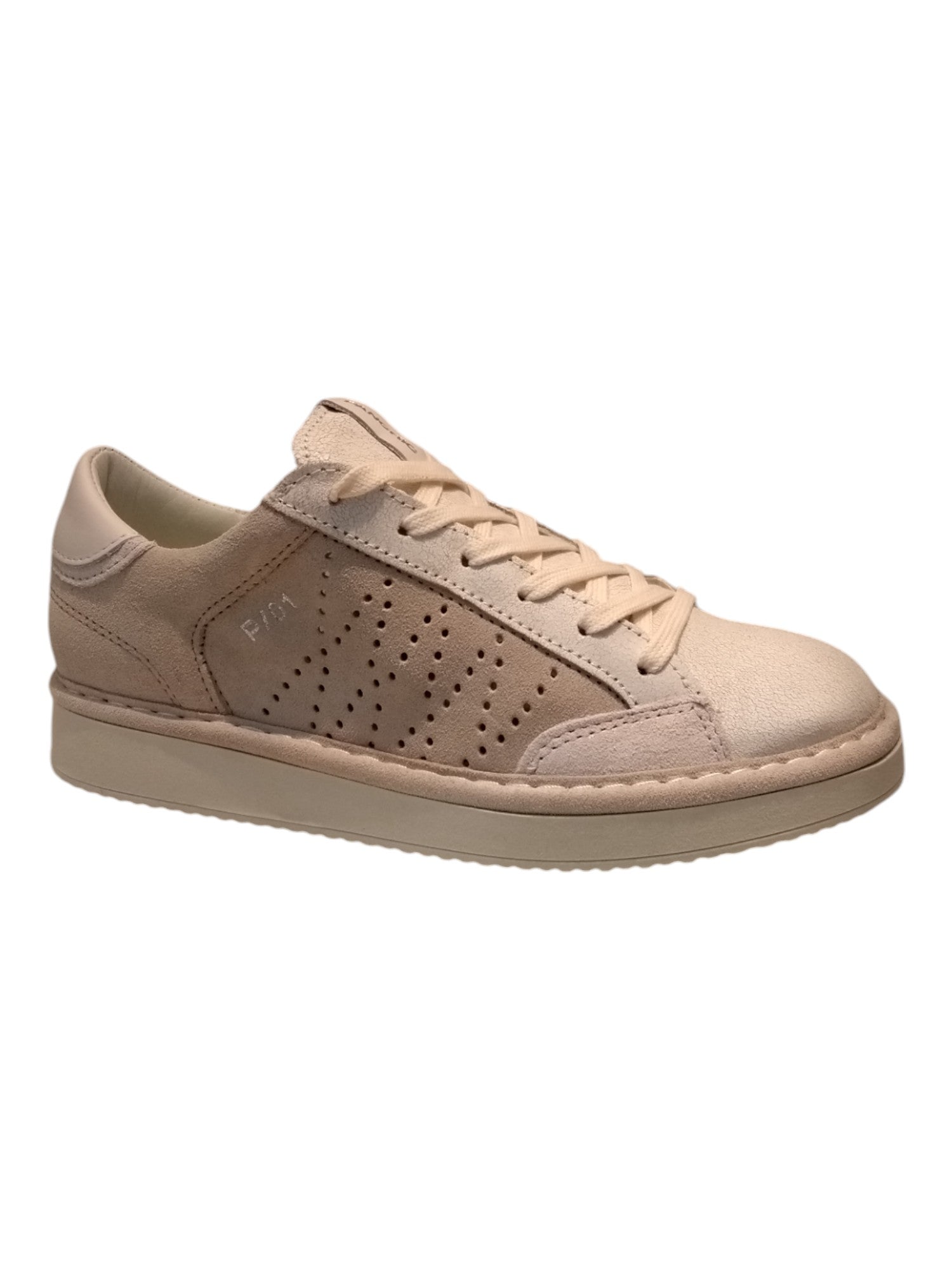 Lace Up Lurex Suede White | Shoe