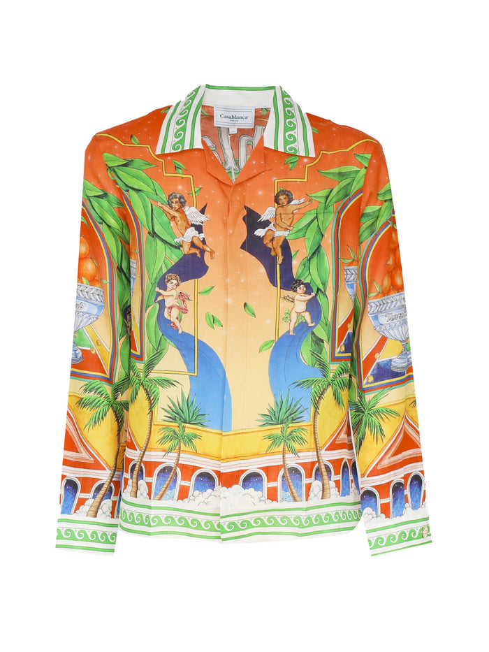 Casablanca Shirts Orange Seta
