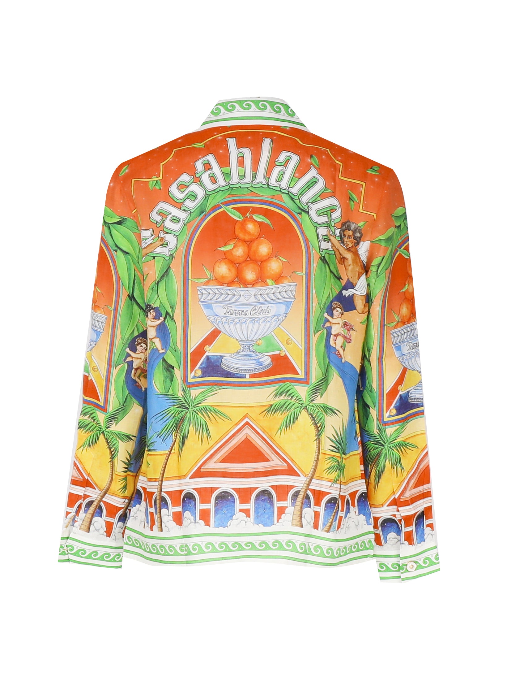 Casablanca Shirts Orange Seta
