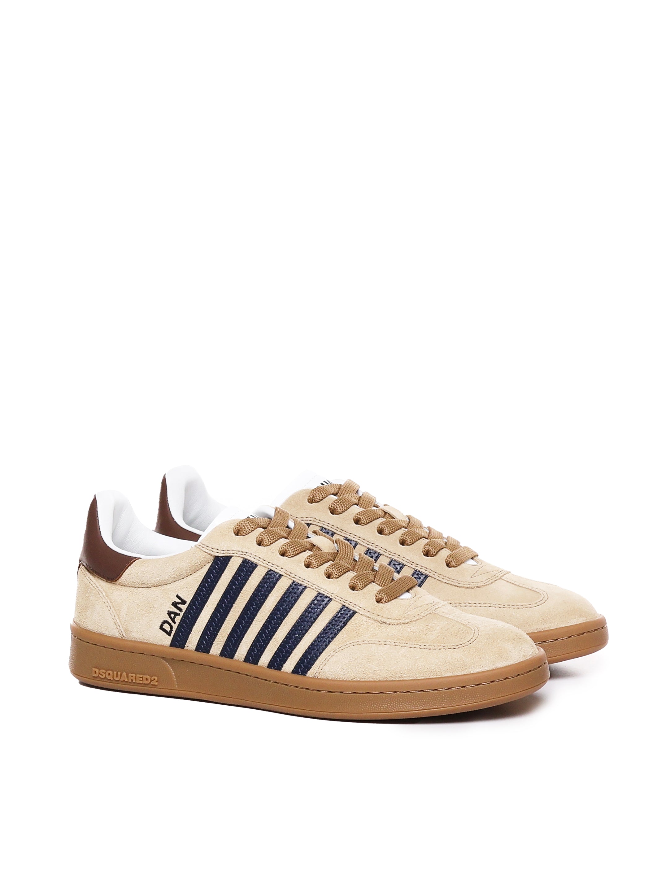 Dsquared2 Sneakers Beige, Blue Suede