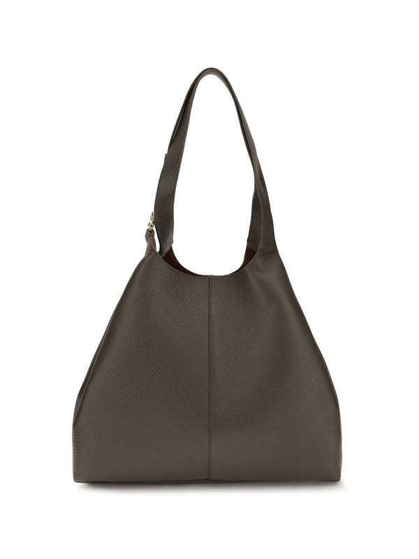 Coccinelle 100% Calf Leather Bos Taurus shoulder bag in gray
