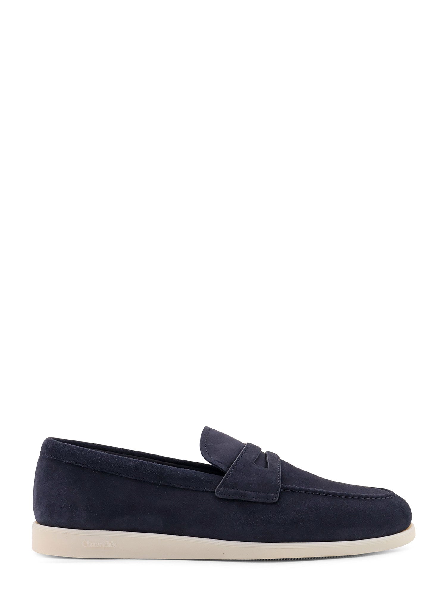 Churchs Flat Shoes Blue Suede