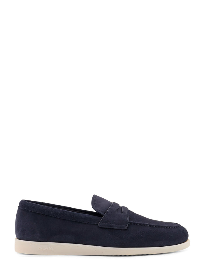 Churchs Flat Shoes Blue Suede