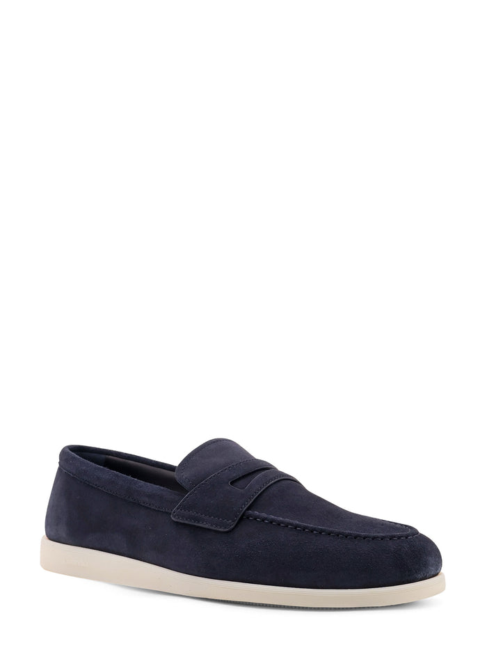 Churchs Flat Shoes Blue Suede