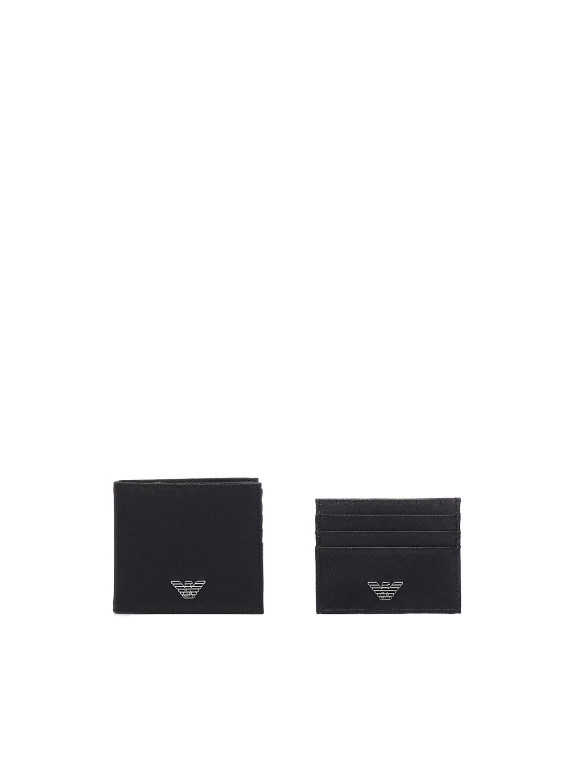 Emporio Armani Wallets Black Leather