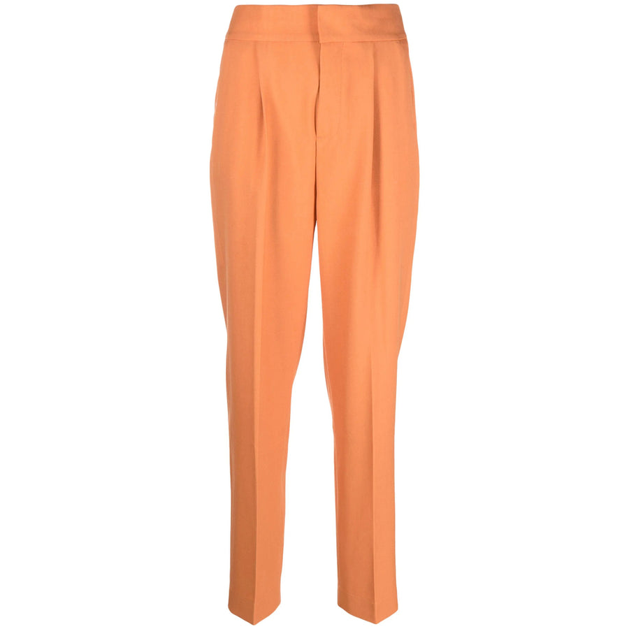 Rodebjer Caramel Brown Trousers : Polyester Tailored
