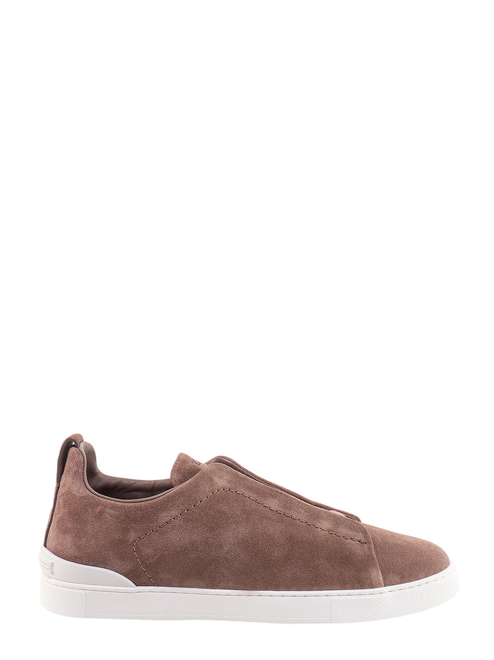 Zegna Sneakers Brown Suede