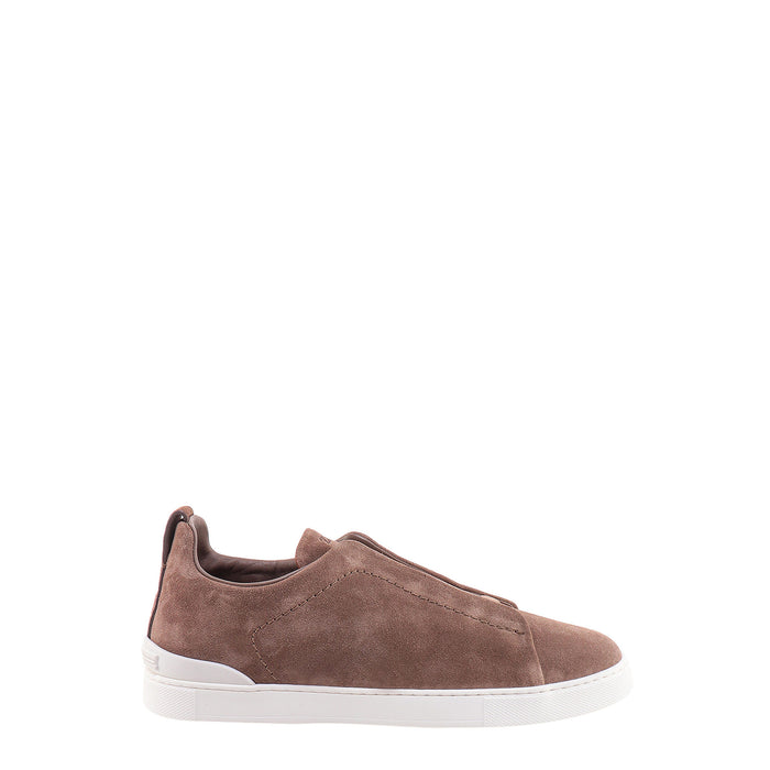 Zegna Sneakers Brown Suede
