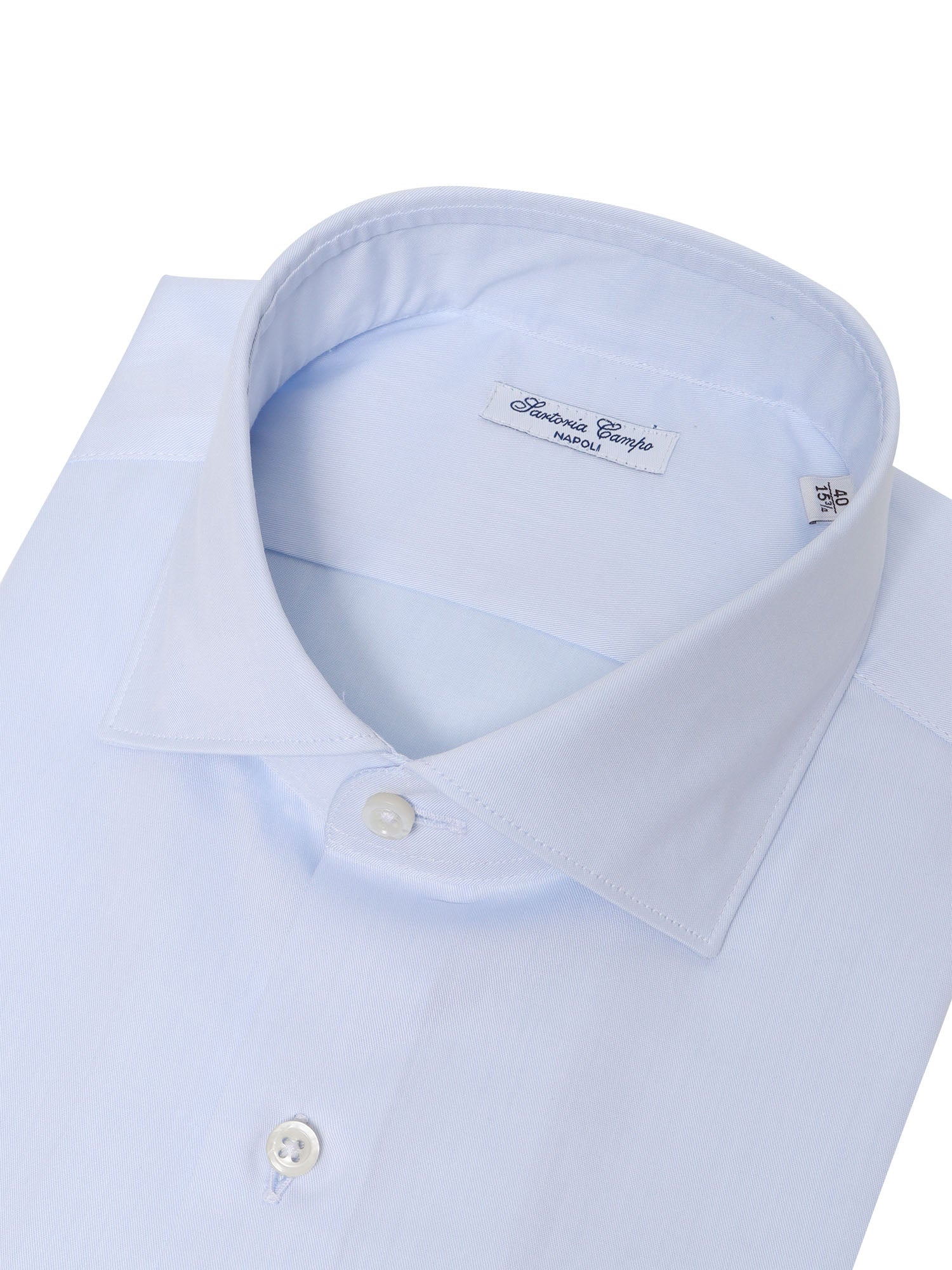 Classic shirt Light Blue Cotton Camicia Classica