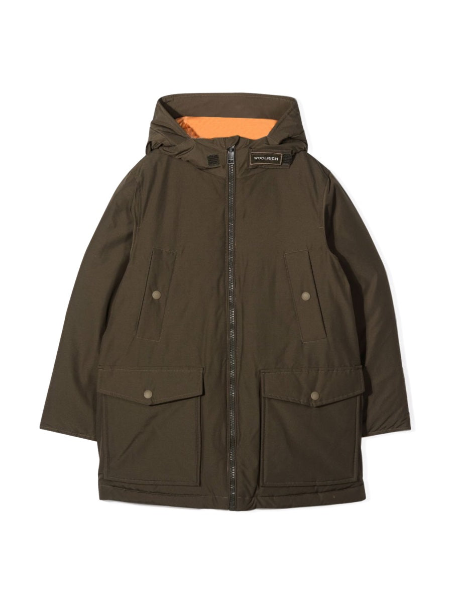 Reversible Parka Green Cotton Jacket