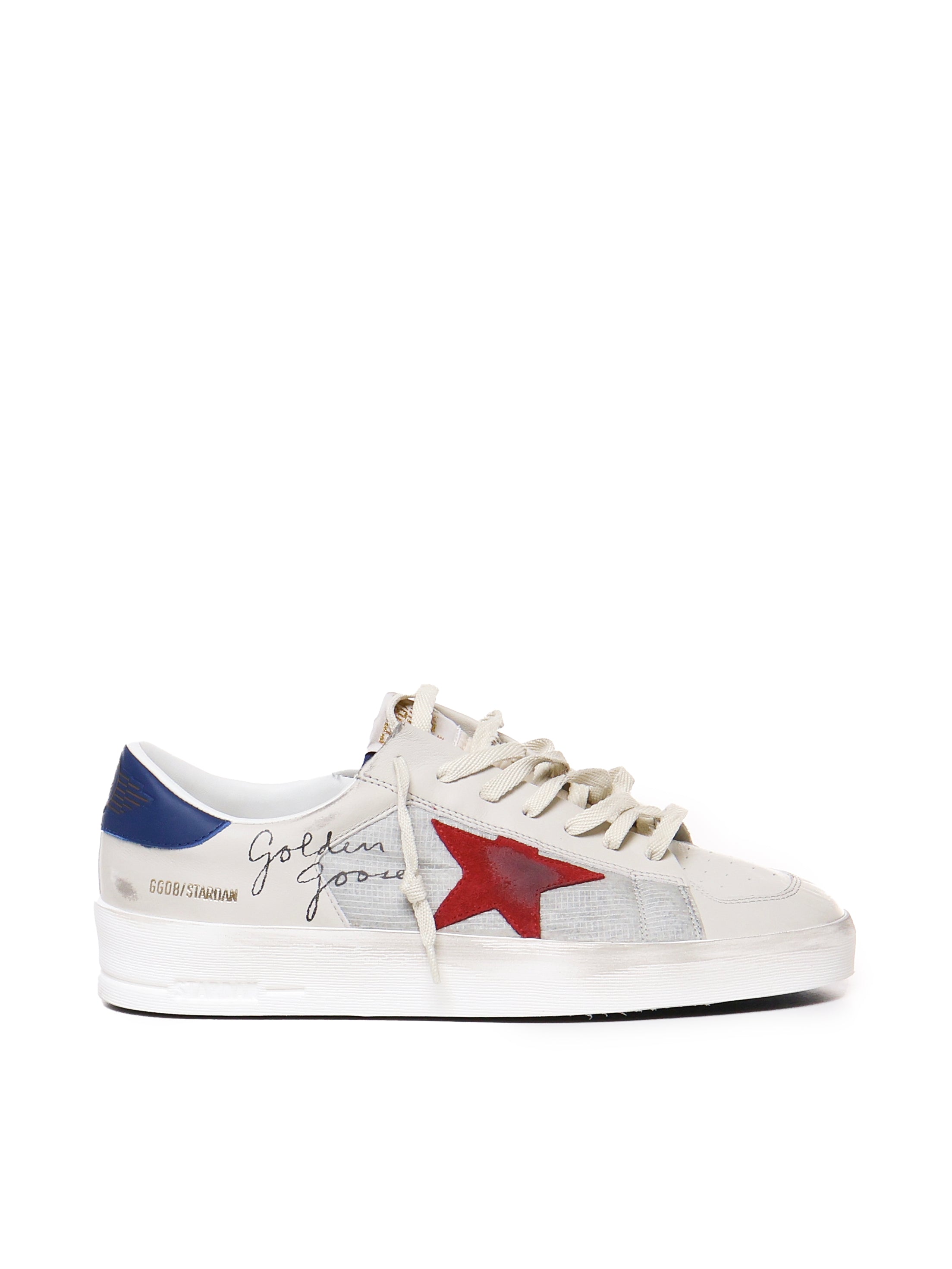 Golden Goose Sneakers White/blue/red Cowleather;polyamide