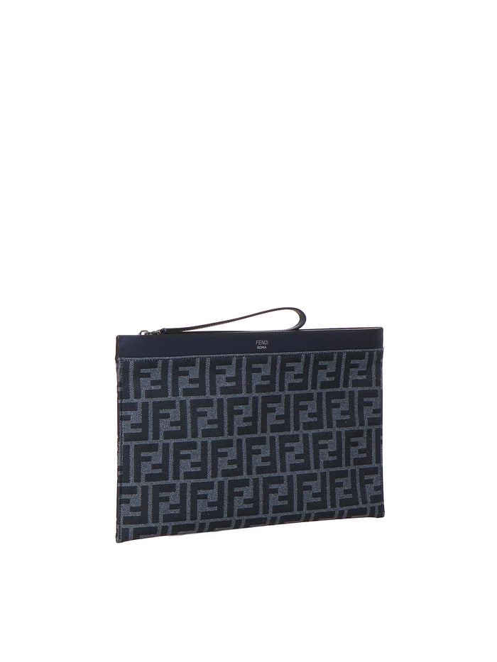Fendi Bags Denim Blu+midnight+p Pelle