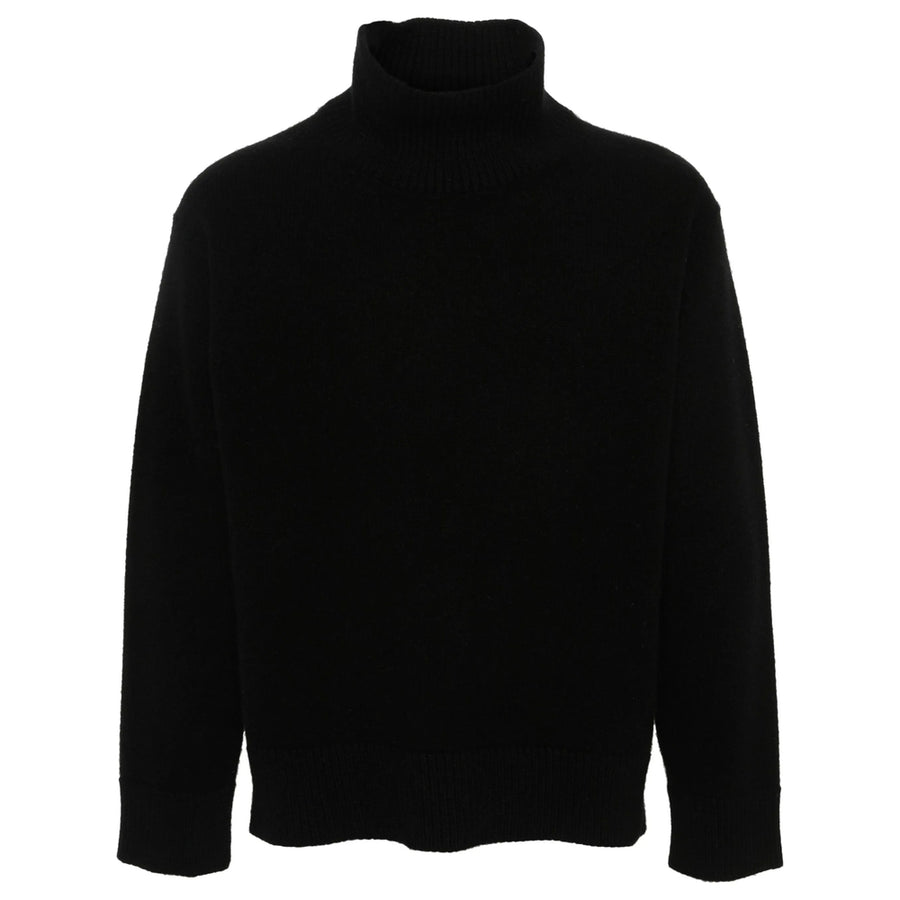 Black Wool-Angora Sweater
