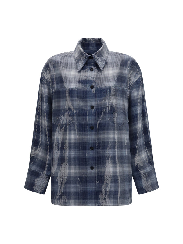 Sequin Shirt Orchidea Multicolour-Light Blue Multicolour Blue/light Polyester