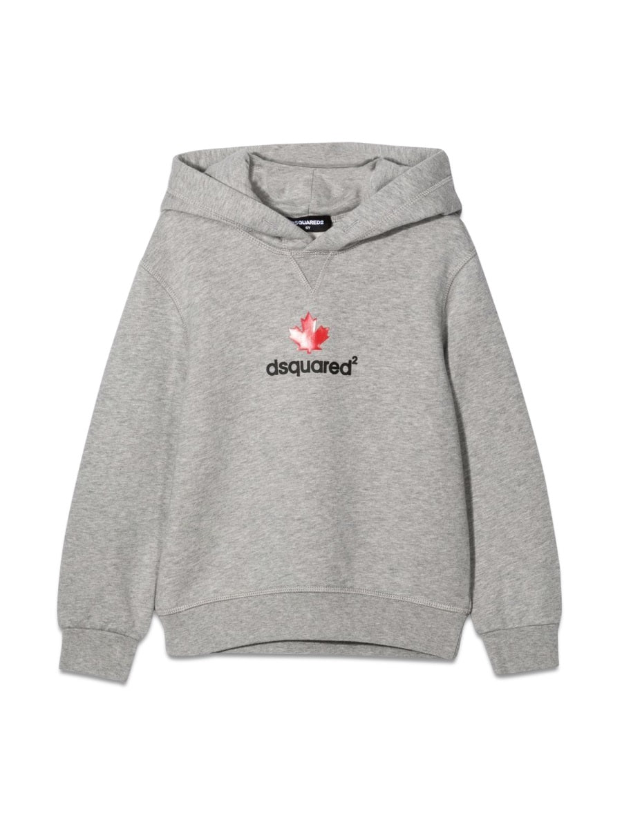 Sweatshirt Relax Felpa Grey Cotton Sweatshirts