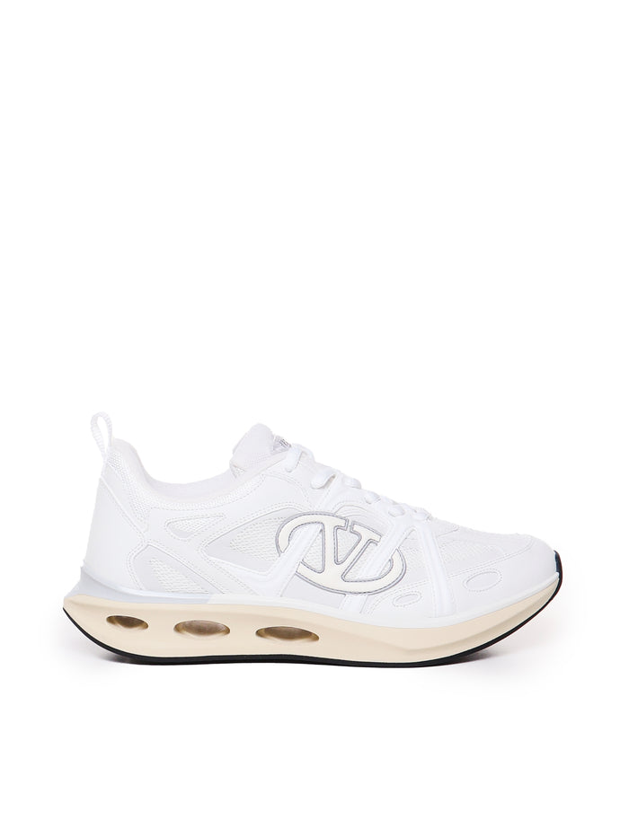 Valentino Garavani Sneakers Bianco/bian/ivory-p.grey/iv-bi Leather