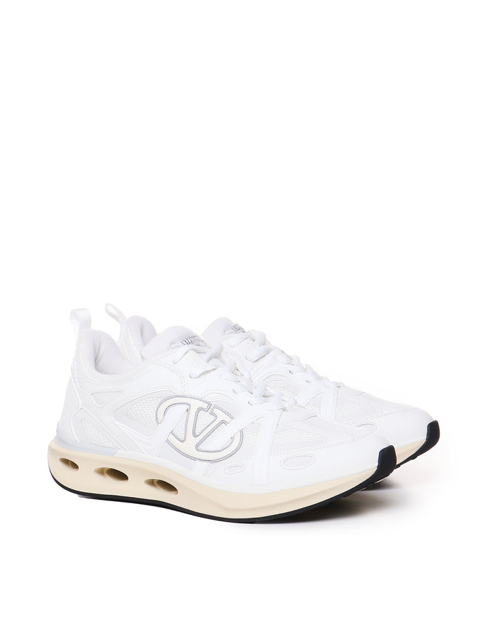 Valentino Garavani Sneakers Bianco/bian/ivory-p.grey/iv-bi Leather